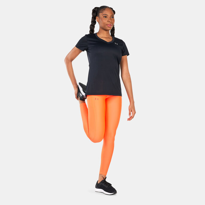 Under Armour Women's UA Tech™ V-Neck T-Shirt Black Under Armour Women's UA Tech™ V-Neck T-Shirt Black image number 2
