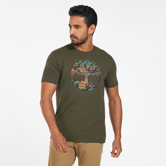 Timberland Men's Outdoor Heritage Camo Tree T-Shirt Green Timberland Men's Outdoor Heritage Camo Tree T-Shirt Green image number 0