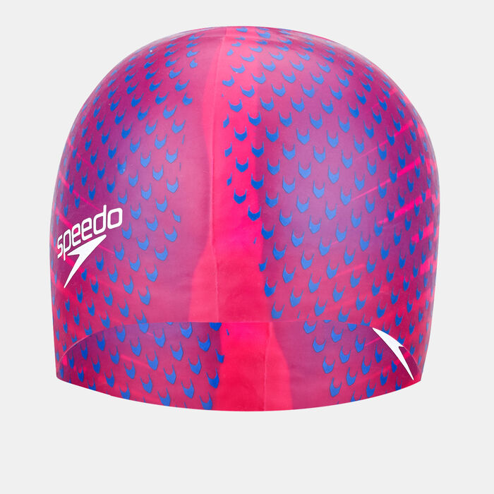 Speedo Reversible Moulded Silicon Swim Cap Blue Speedo Reversible Moulded Silicon Swim Cap Blue image number 1