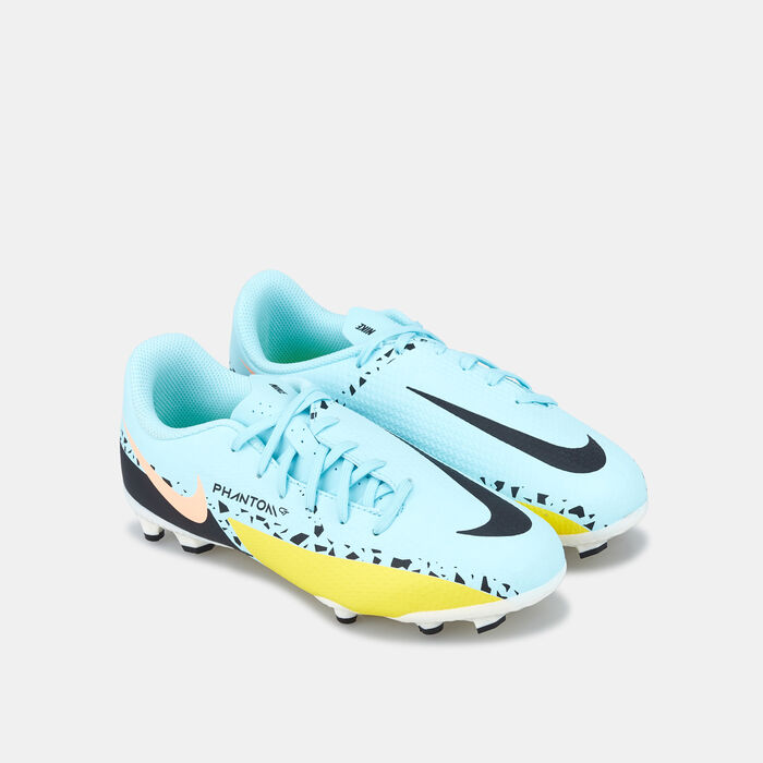 Nike Kids' Jr. Phantom GT2 Academy Multi Ground Football Shoe Blue Nike Kids' Jr. Phantom GT2 Academy Multi Ground Football Shoe Blue image number 2
