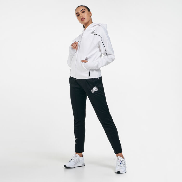 adidas Women's Z.N.E. Hoodie White image number 2