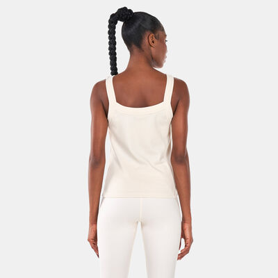 adidas Women's Essentials Yoga Rib Tank Top Beige