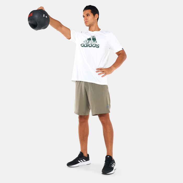 adidas Men's Strength Training AEROREADY Graphic T-Shirt White image number 2