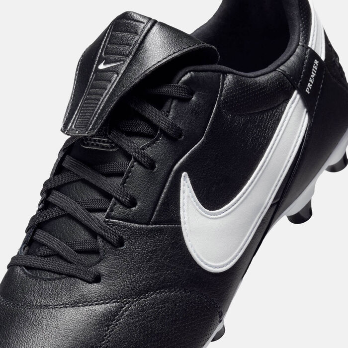 Nike Men's Premier 3 Firm Ground Football Shoes Black image number 4