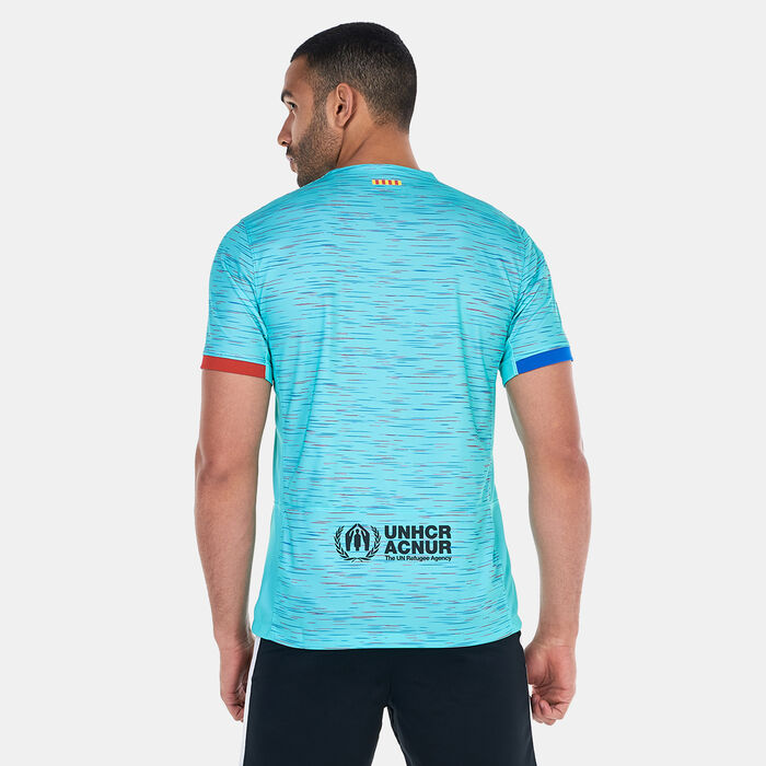 Nike Men's Dri-FIT F.C. Barcelona Stadium 3rd Football Jersey - 2023/24 Green Nike Men's Dri-FIT F.C. Barcelona Stadium 3rd Football Jersey - 2023/24 Green image number 1