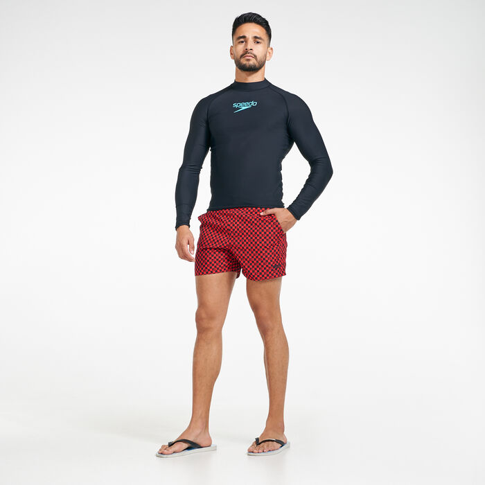 Speedo Men's Vintage Leisure 13-inch Shorts Black image number 2