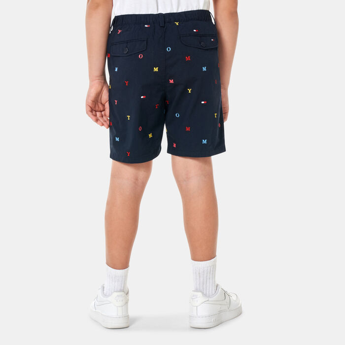 Tommy Hilfiger Kids' Letter Embroidery Chino Shorts (Older Kids) Blue Tommy Hilfiger Kids' Letter Embroidery Chino Shorts (Older Kids) Blue image number 1