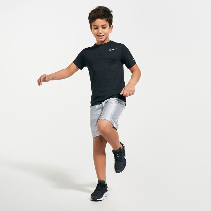 Nike Kids' Dri-FIT Graphic Shorts Grey Nike Kids' Dri-FIT Graphic Shorts Grey image number 2