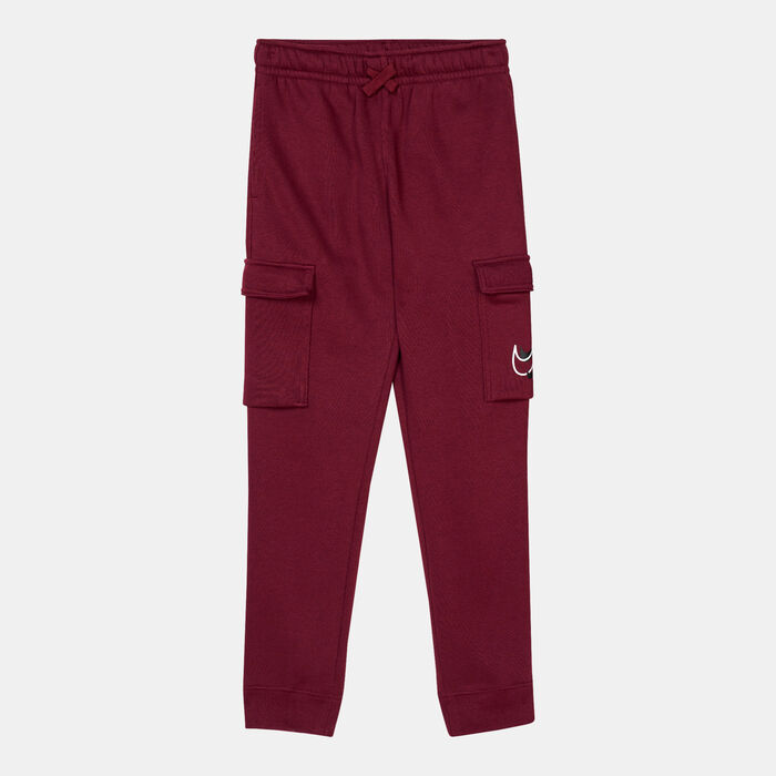 Nike Kids' Sportswear Fleece Cargo Trousers (Older Kids) Maroon Nike Kids' Sportswear Fleece Cargo Trousers (Older Kids) Maroon image number 0