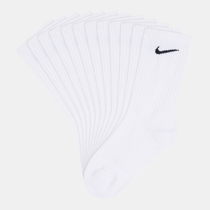 Nike Men's Everyday Cushioned Training Crew Socks (6 Pack) White Nike Men's Everyday Cushioned Training Crew Socks (6 Pack) White image number 0