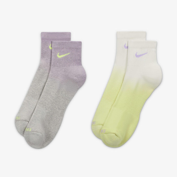 Nike Everyday Plus Cushioned Ankle Socks (2 Pairs) Grey Nike Everyday Plus Cushioned Ankle Socks (2 Pairs) Grey image number 1