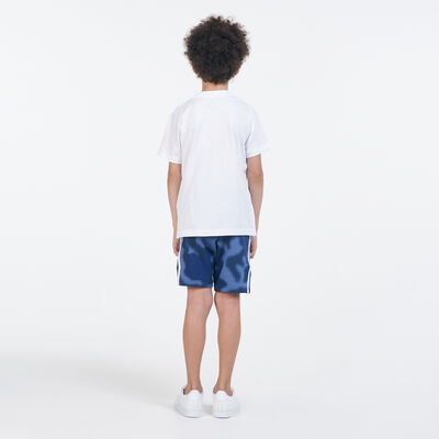 adidas Originals Kids' T-Shirt and Camo Shorts Set White adidas Originals Kids' T-Shirt and Camo Shorts Set White