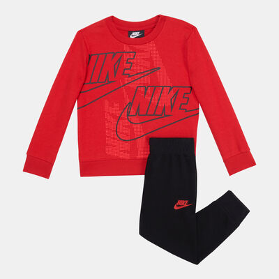 Nike Kids' Sportswear Crew Pant And T-Shirt Set Black
