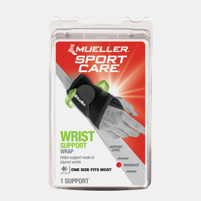 Mueller Wrist Support Wrap (One Size) Black Mueller Wrist Support Wrap (One Size) Black image number 2