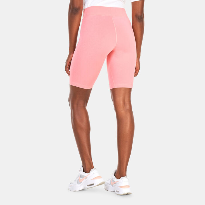 Nike Women's Sportswear Essential Mid-Rise Biker Shorts Pink Nike Women's Sportswear Essential Mid-Rise Biker Shorts Pink image number 1