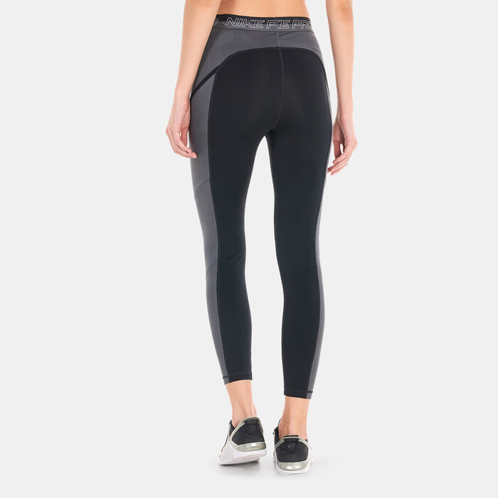 Nike Women's Pro High-Waisted 7/8 Training Leggings Black Nike Women's Pro High-Waisted 7/8 Training Leggings Black image number 1