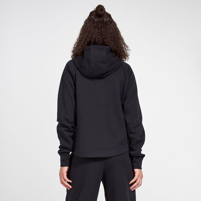 Nike Women's Sportswear Tech Fleece Windrunner Hoodie Black image number 1