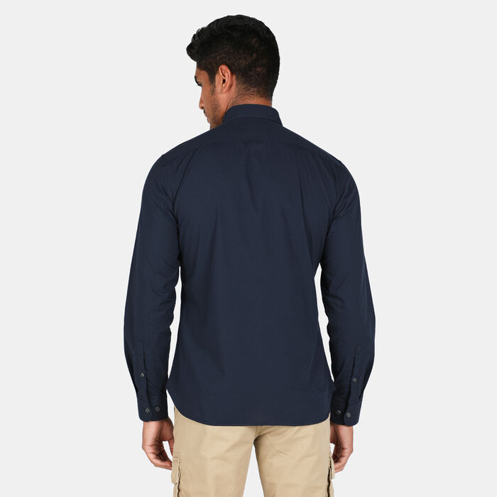 Timberland Men's Eastham River Poplin Solid Shirt Blue Timberland Men's Eastham River Poplin Solid Shirt Blue image number 1