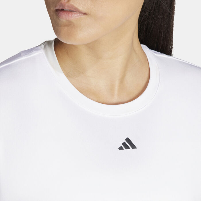 adidas Women's Designed for Training T-Shirt White image number 3