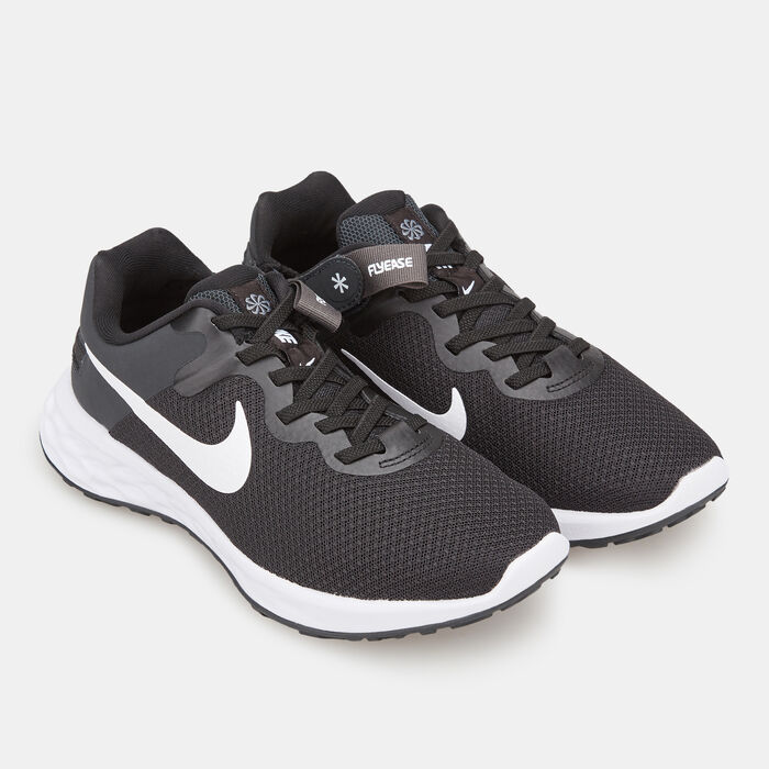 Nike Women's Revolution 6 FlyEase Next Nature Shoe Black Nike Women's Revolution 6 FlyEase Next Nature Shoe Black image number 1