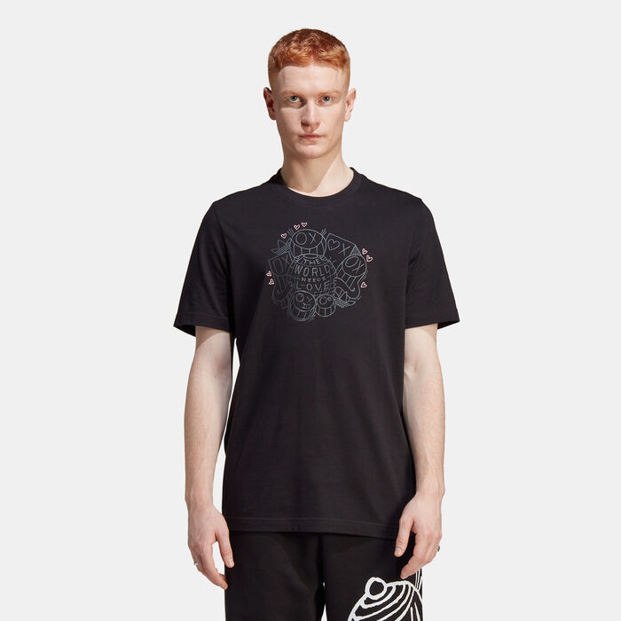 adidas Originals Men's x André Saraiva T-Shirt Black adidas Originals Men's x André Saraiva T-Shirt Black image number 0