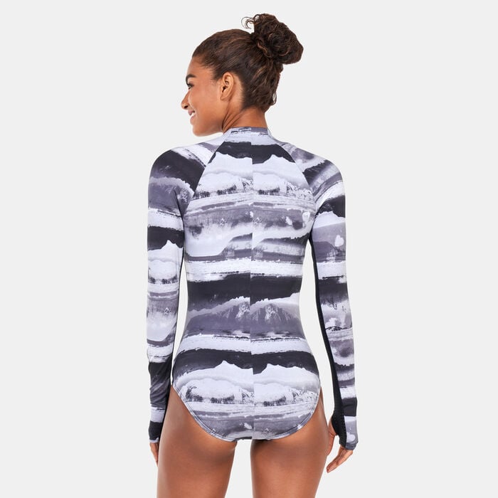 Nike Swim Women's Swim Adventure Long Sleeve One-Piece Swimsuit Black Nike Swim Women's Swim Adventure Long Sleeve One-Piece Swimsuit Black image number 1