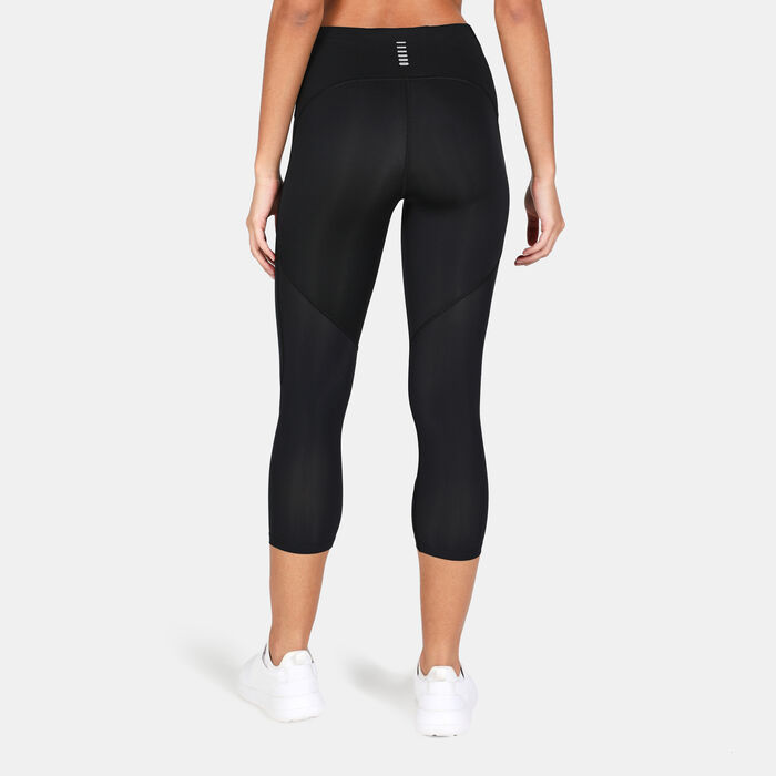 Under Armour Women's Fly Fast 2.0 HeatGear® Cropped Leggings Black Under Armour Women's Fly Fast 2.0 HeatGear® Cropped Leggings Black image number 1