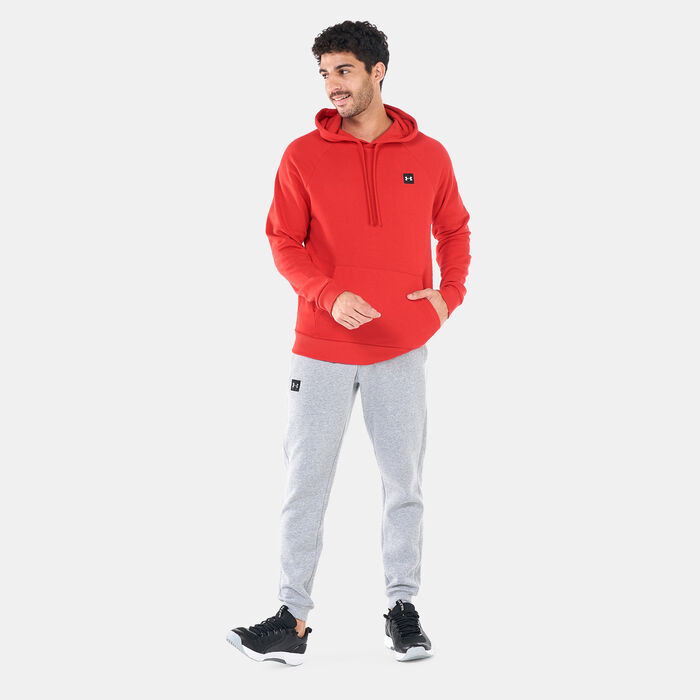 Under Armour Men's UA Rival Fleece Hoodie Red Under Armour Men's UA Rival Fleece Hoodie Red image number 2