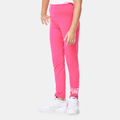 PUMA Kids' Animal T-Shirt and Leggings Set White