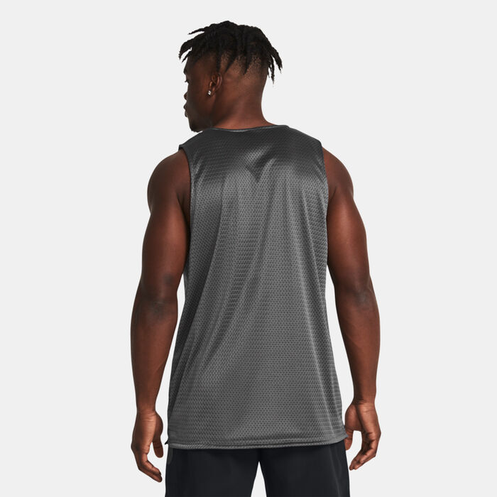 Under Armour Men's Zone Reversible Basketball Top Grey Under Armour Men's Zone Reversible Basketball Top Grey image number 1