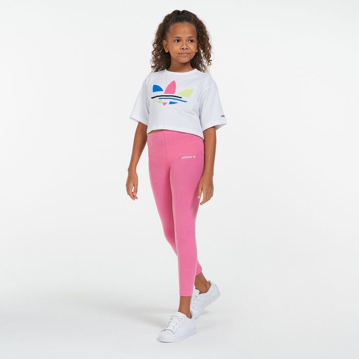 adidas Originals Kids' Adicolor Leggings Red image number 2