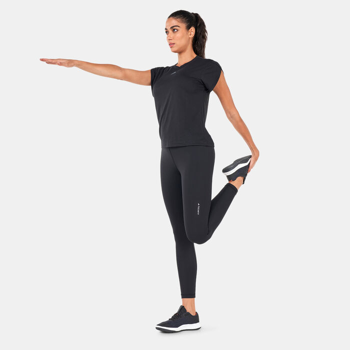 adidas Women's AEROREADY Made For Training Floral T-Shirt Black adidas Women's AEROREADY Made For Training Floral T-Shirt Black image number 2
