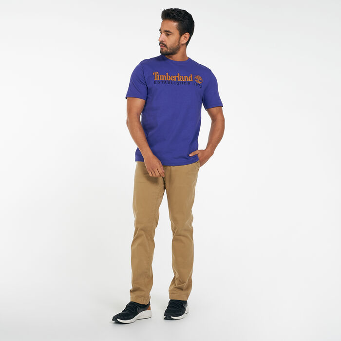 Timberland Men's Outdoor Heritage Est.1973 T-Shirt Blue Timberland Men's Outdoor Heritage Est.1973 T-Shirt Blue image number 2