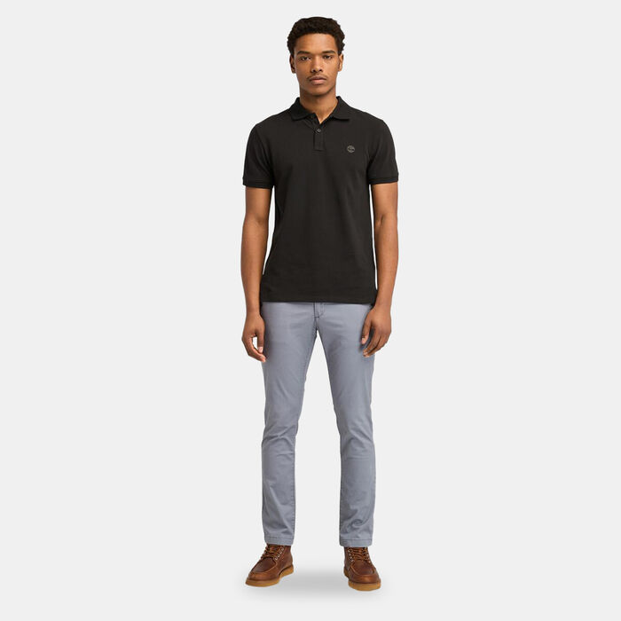 Timberland Men's Millers River Pique Polo Shirt Black Timberland Men's Millers River Pique Polo Shirt Black image number 2