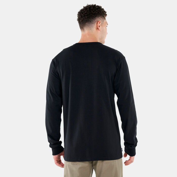 Vans Men's Off The Wall Classic Long Sleeve T-Shirt Black Vans Men's Off The Wall Classic Long Sleeve T-Shirt Black image number 1