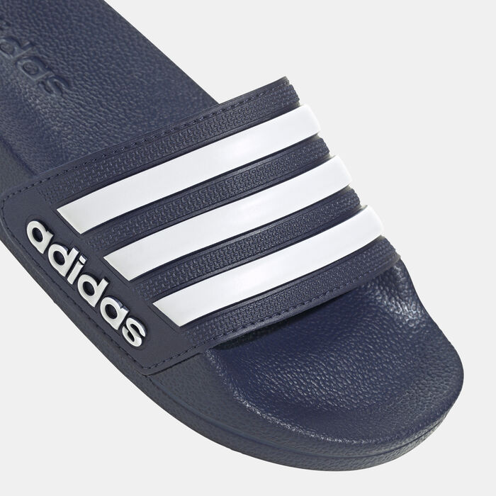 adidas Kids' Adilette Shower Slides Blue adidas Kids' Adilette Shower Slides Blue image number 5
