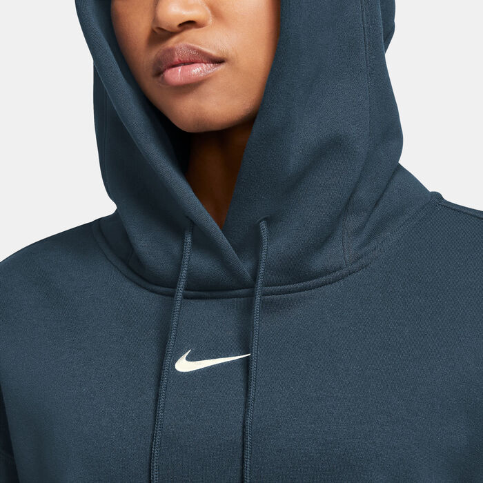 Nike Women's Sportswear Phoenix Fleece Hoodie Green Nike Women's Sportswear Phoenix Fleece Hoodie Green image number 2