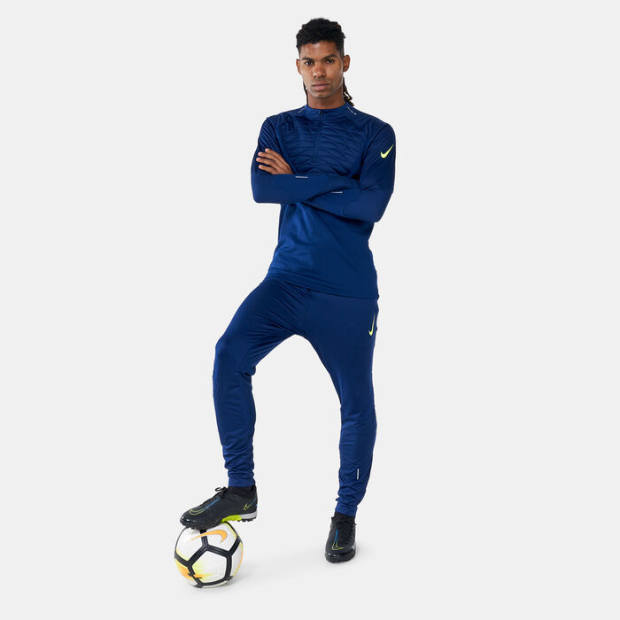 Nike Men's Therma-FIT Drill Top Blue Nike Men's Therma-FIT Drill Top Blue image number 2