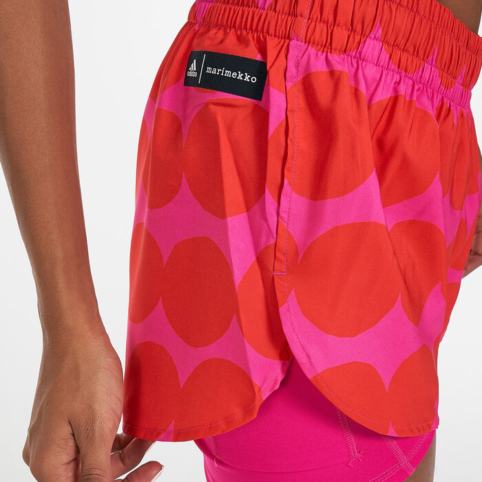 adidas Women's X Marimekko Marathon 20 Shorts Red image number 3