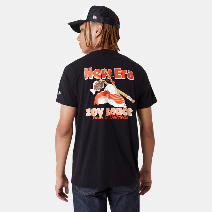 New Era Men's Food Graphic T-Shirt Black New Era Men's Food Graphic T-Shirt Black image number 1