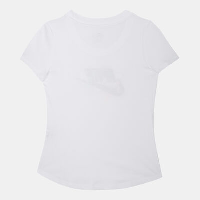Nike Kids' Sportswear Scoop Futura T-Shirt White