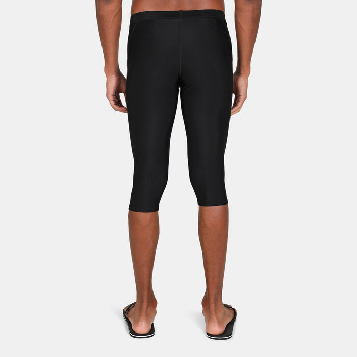 Speedo Men's Essential 3/4 Swimming Tights Black Speedo Men's Essential 3/4 Swimming Tights Black image number 1