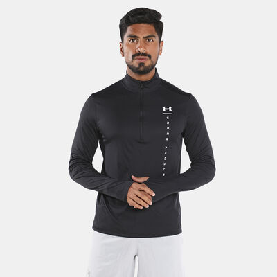 Under Armour Men's Speed Stride Shock Half Zip Sweatshirt Black Under Armour Men's Speed Stride Shock Half Zip Sweatshirt Black