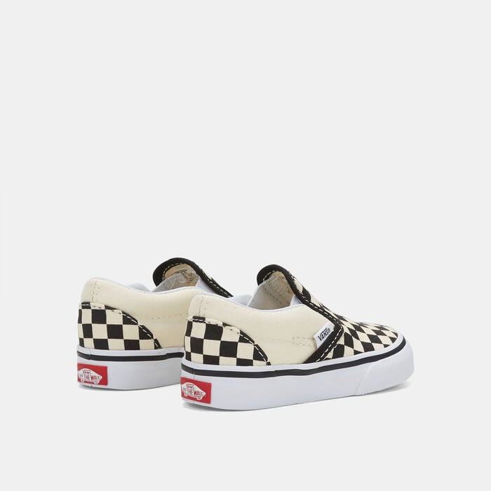 Vans Kids' Checkerboard Classic Slip-On Unisex Shoe (All Kids) Beige Vans Kids' Checkerboard Classic Slip-On Unisex Shoe (All Kids) Beige image number 2