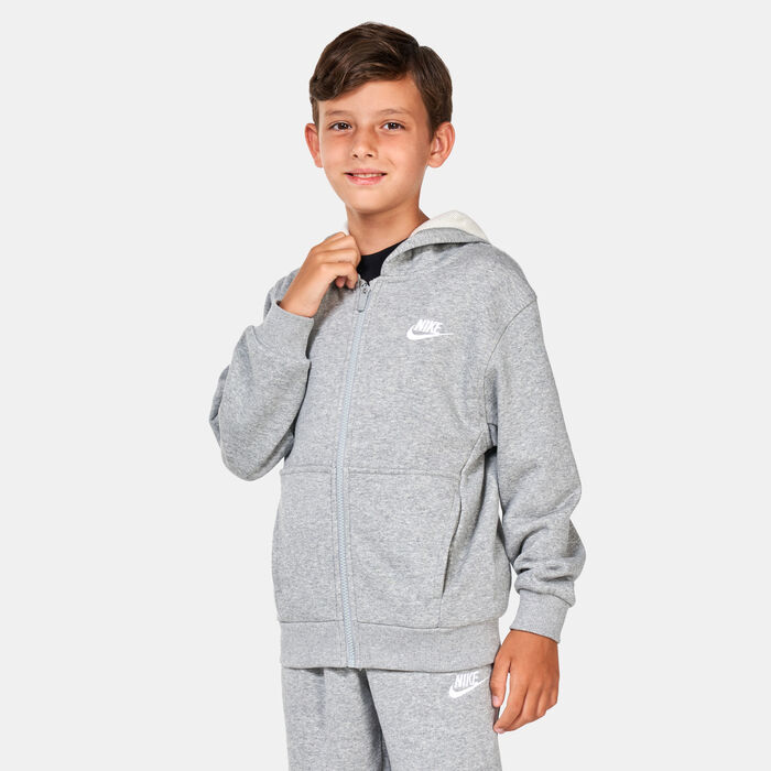 Nike Kids' Sportswear Full Zip Hoodie Grey Nike Kids' Sportswear Full Zip Hoodie Grey image number 0