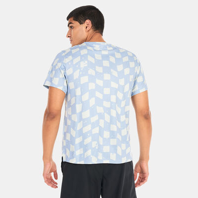 Nike Men's Dri-FIT Miler Running Top Blue