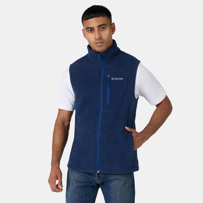 Columbia Men's Fast Trek Fleece Vest Blue Columbia Men's Fast Trek Fleece Vest Blue image number 0