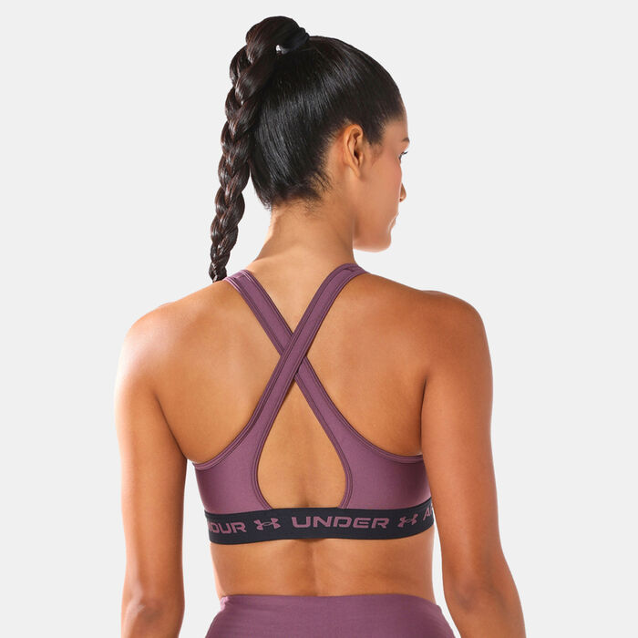 Under Armour Women's Armour Medium-Support Training Sports Bra Purple Under Armour Women's Armour Medium-Support Training Sports Bra Purple image number 1