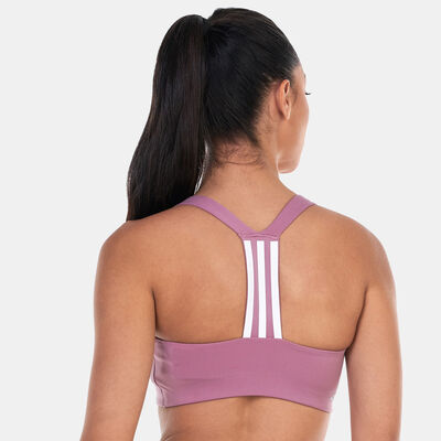 adidas Women's PowerImpact Training Medium-Support Sports Bra Pink
