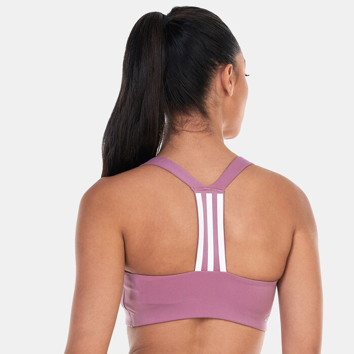 adidas Women's PowerImpact Training Medium-Support Sports Bra Pink adidas Women's PowerImpact Training Medium-Support Sports Bra Pink image number 1